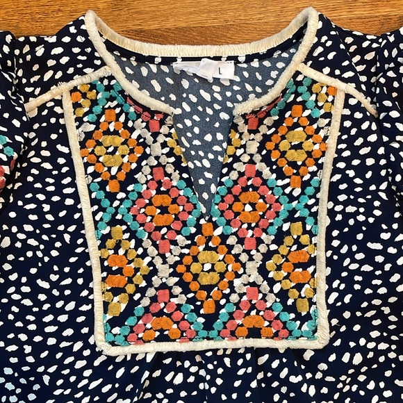 THML Carmine Embroidered Top - Small - Picture 3 of 5